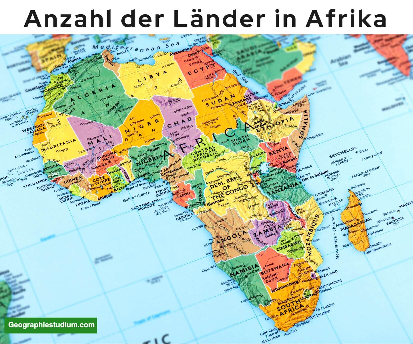 Wie viele Länder gibt es in Afrika