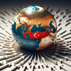 Türkei als Mittelpunkt der Erde